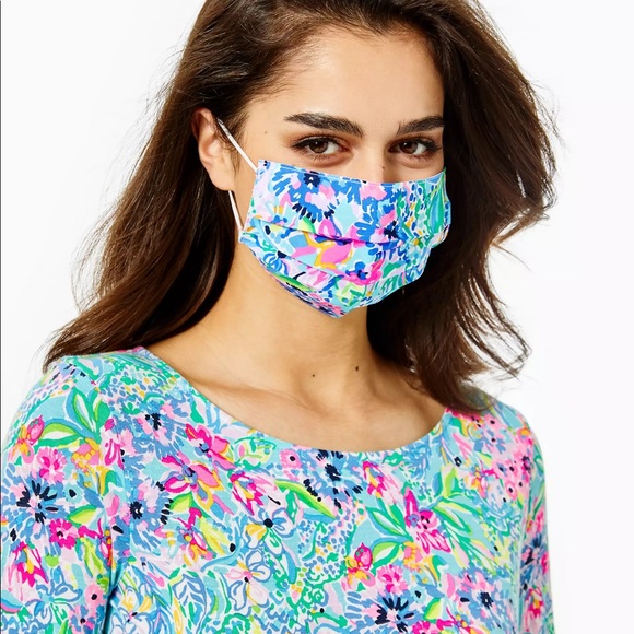LILLY PULITZER Face Mask Fun Sun Ditsy - Picture 3 of 4